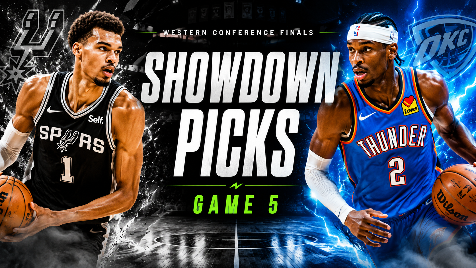 spurs thunder game 5 draftkings showdown