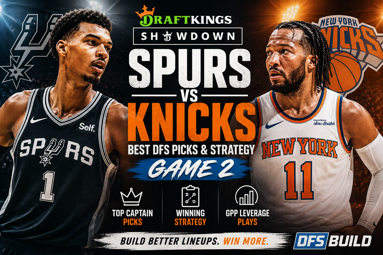 spurs knicks game 2 showdown picks