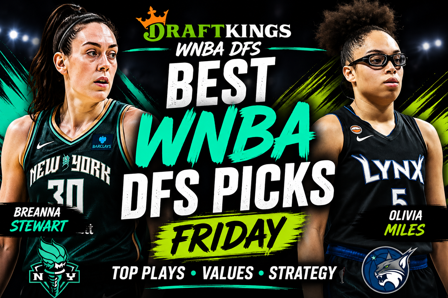 wnba dfs picks friday 7/3