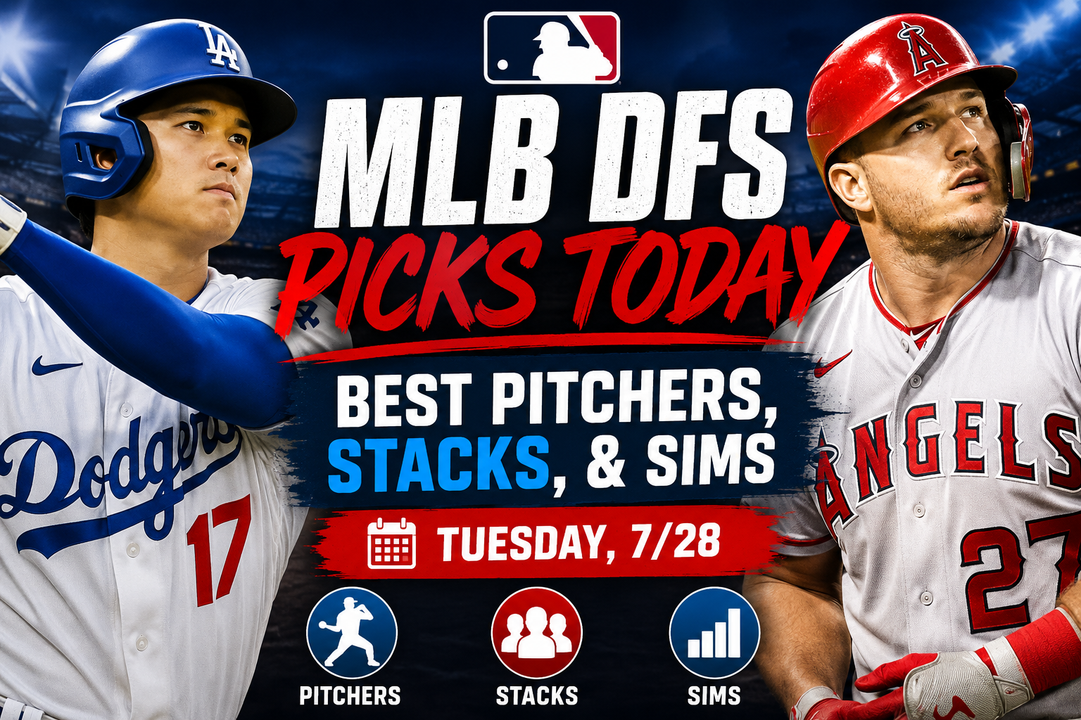 mlb dfs picks tuesday 7/28