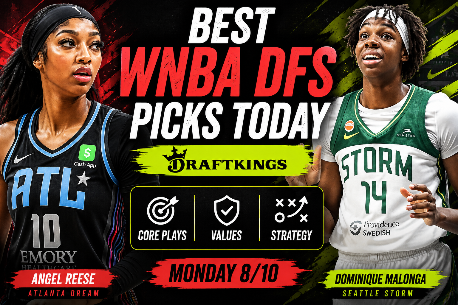 best wnba dfs picks monday angel reese dominique malonga