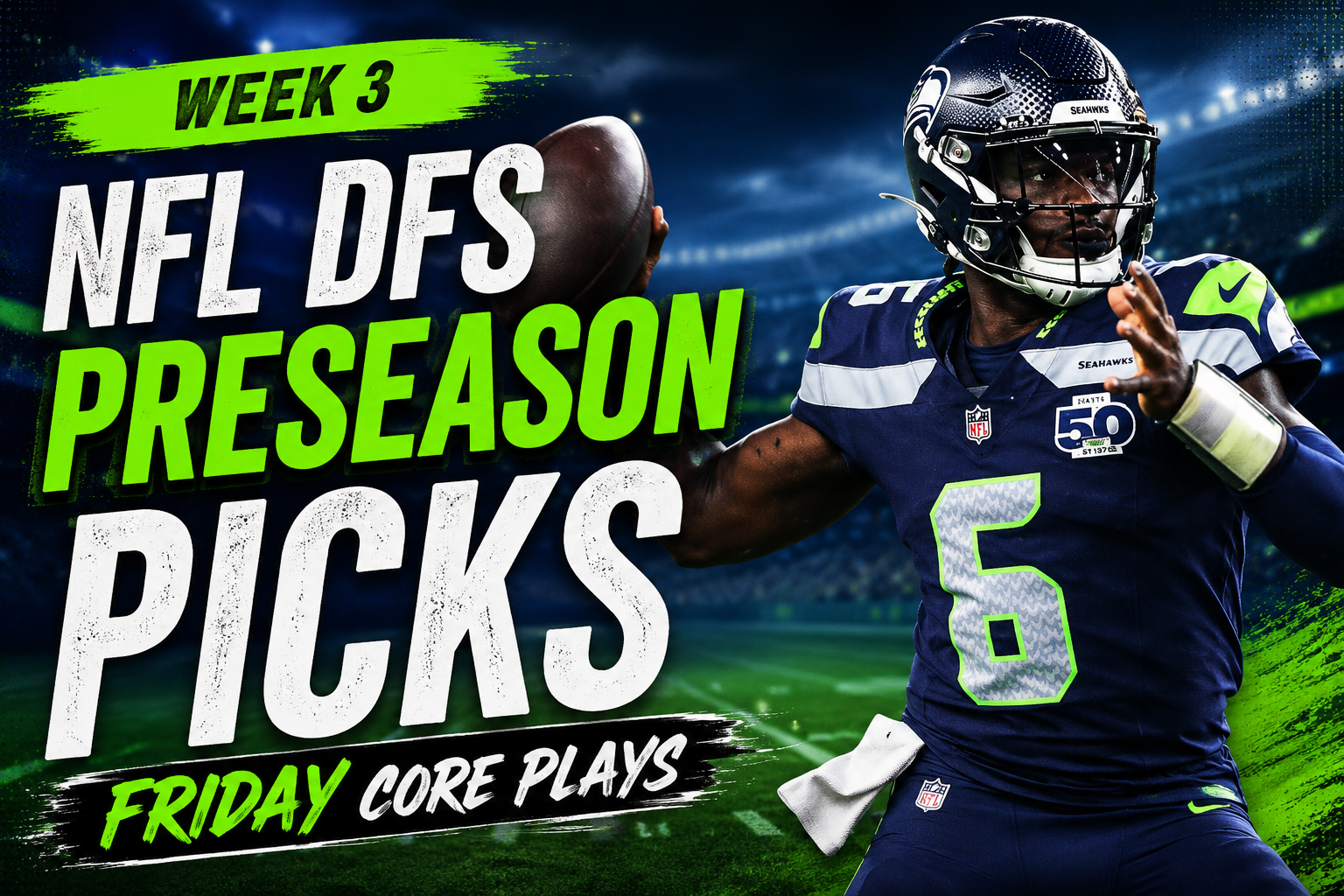 nfl preseason dfs picks friday jalen milroe