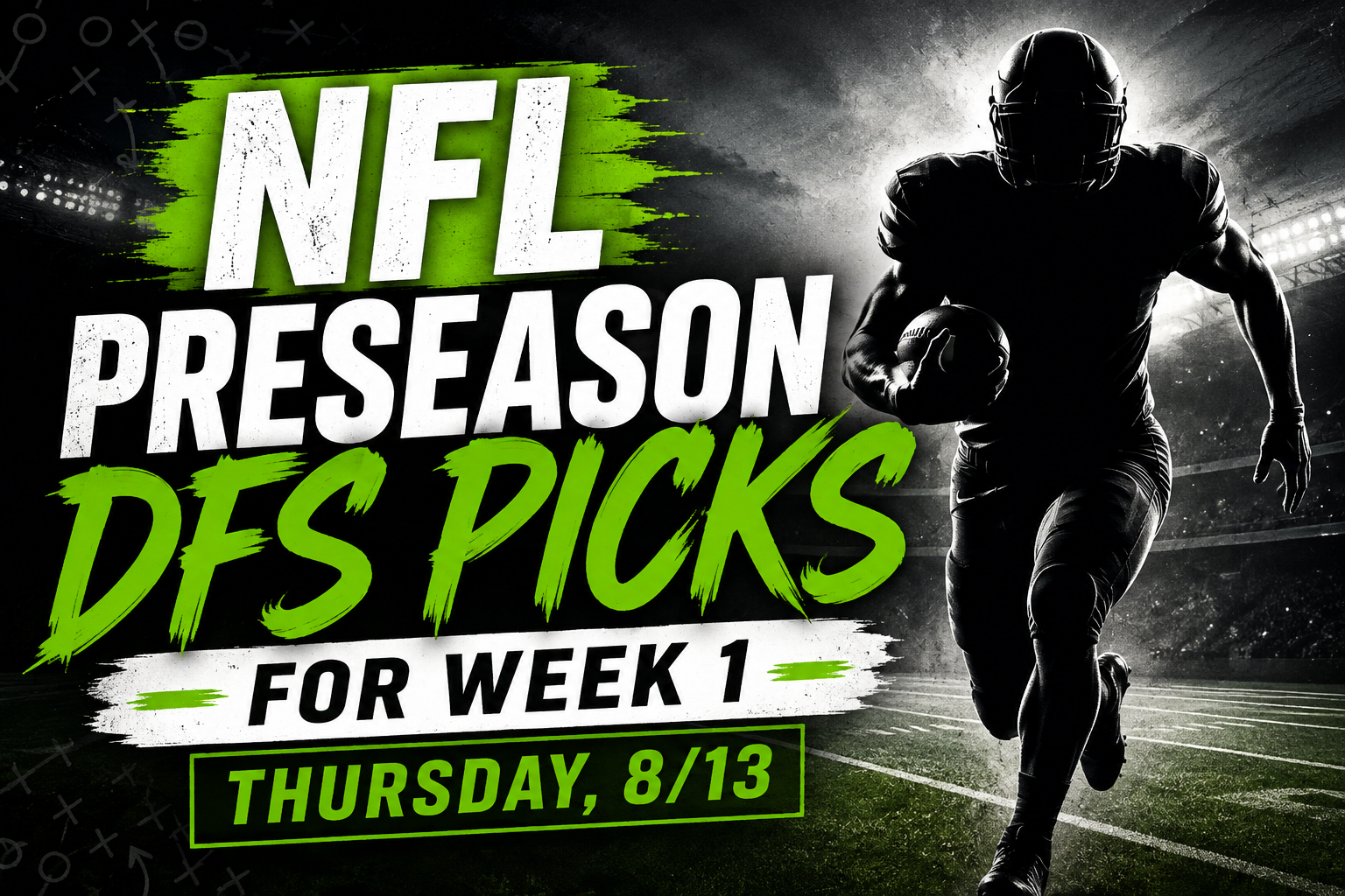 nfl preseason dfs picks thursday