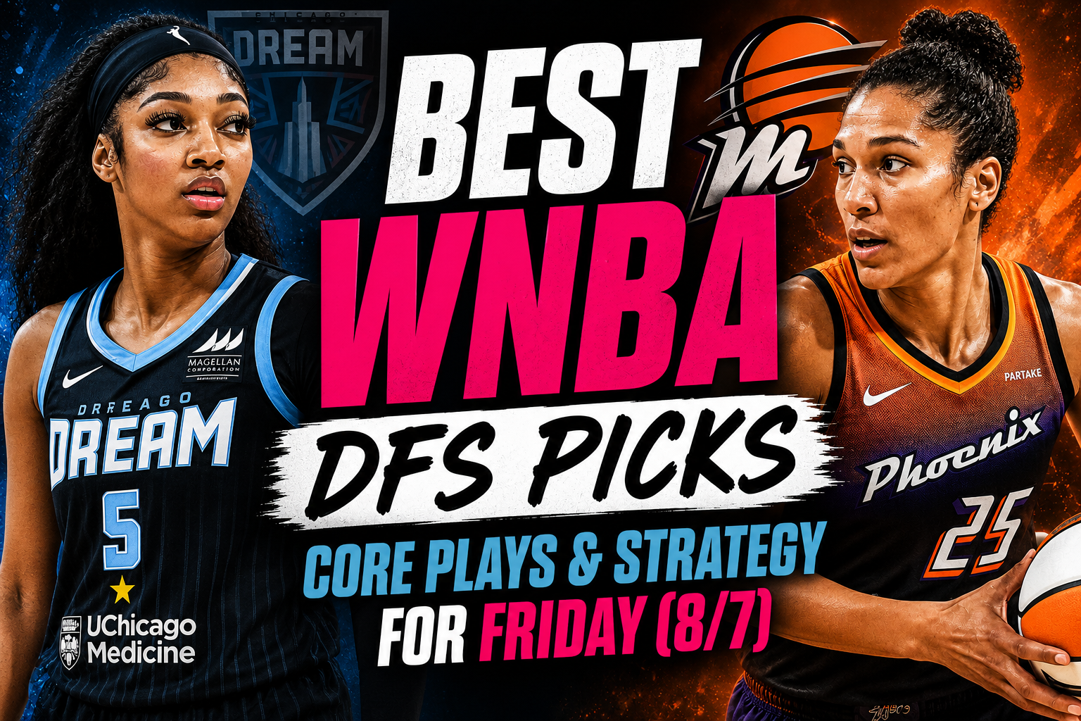 best wnba dfs picks friday angel reese alyssa thomas