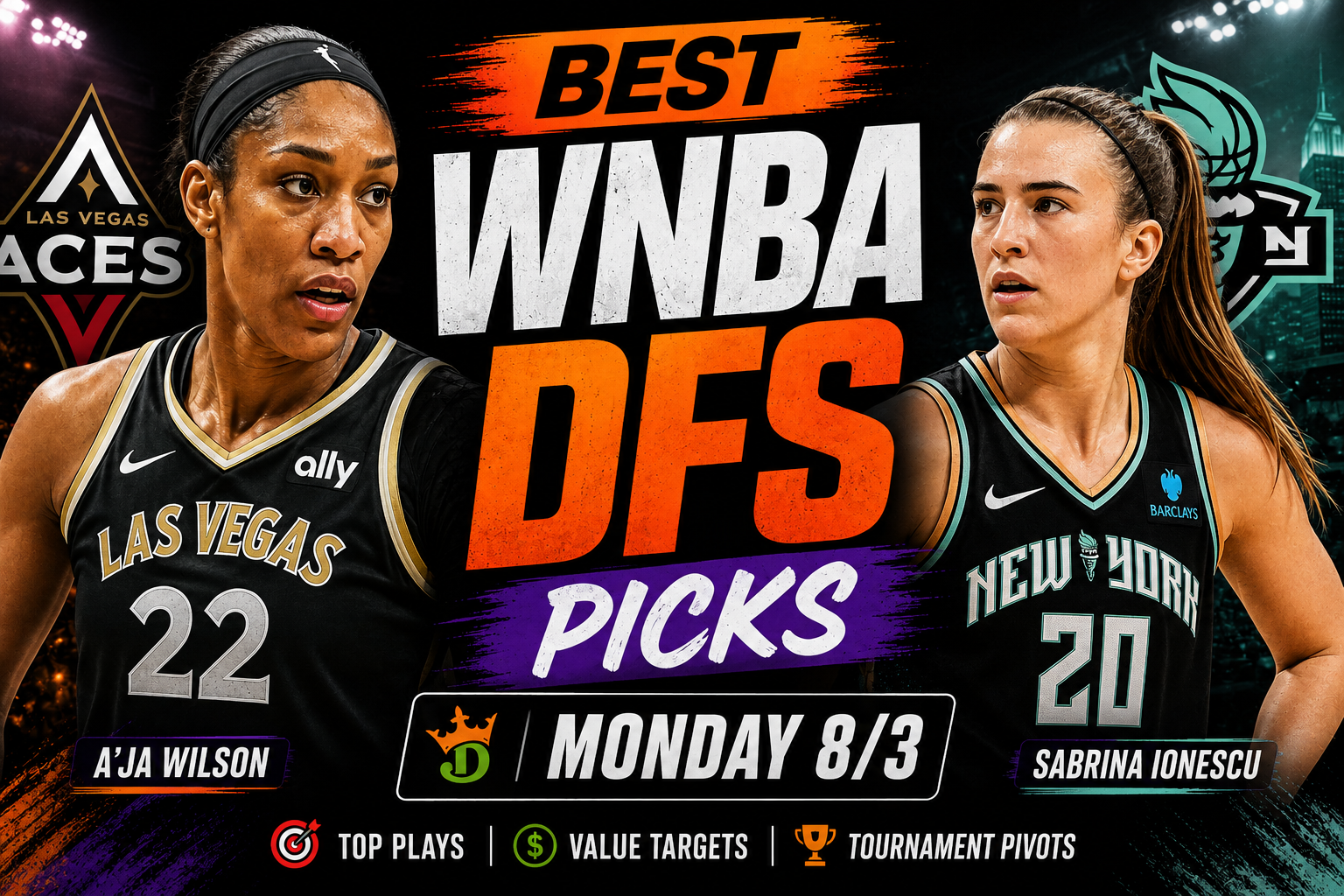 wnba dfs picks monday