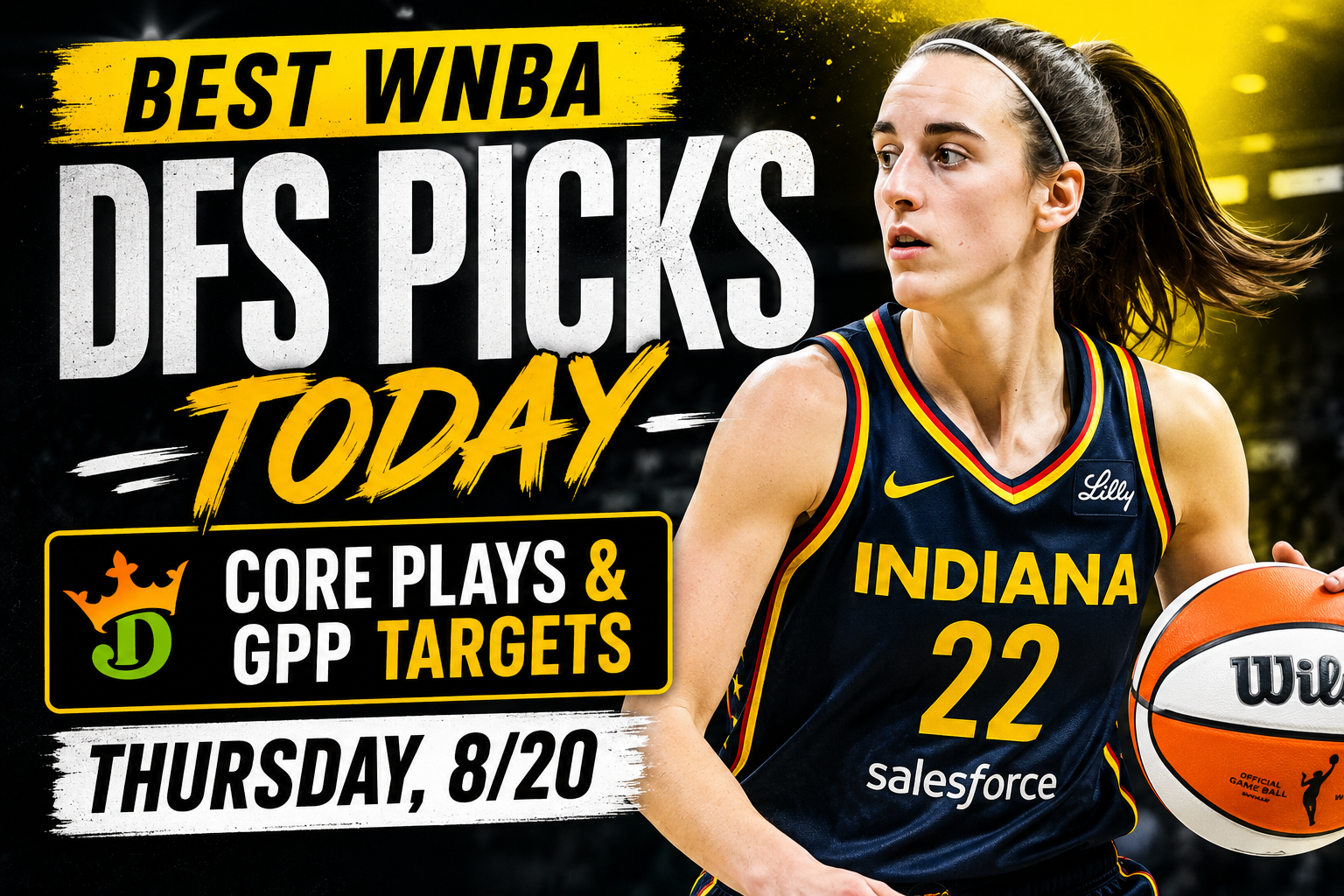wnba dfs picks thursday caitlin clark