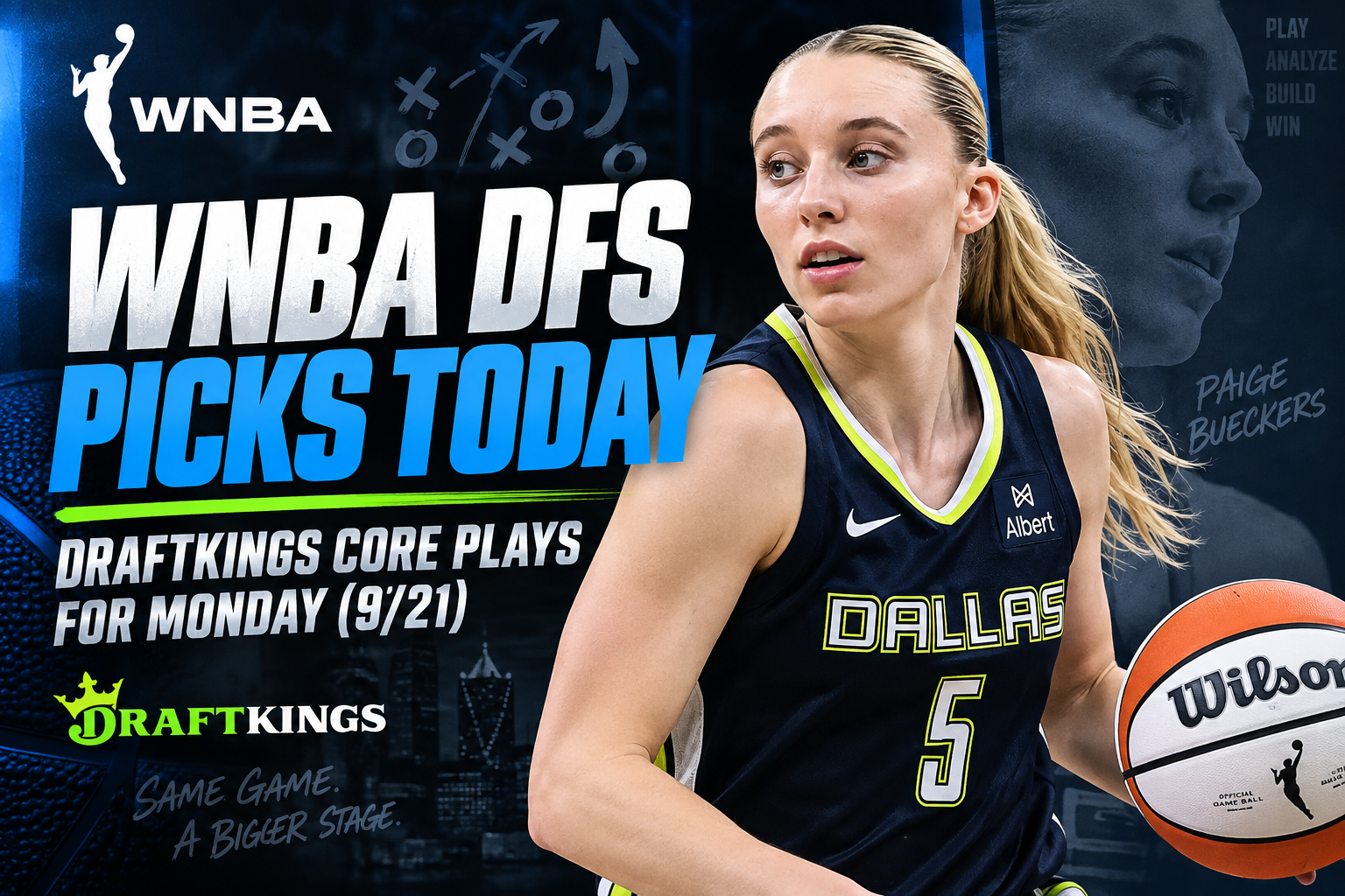 wnba dfs picks today paige bueckers