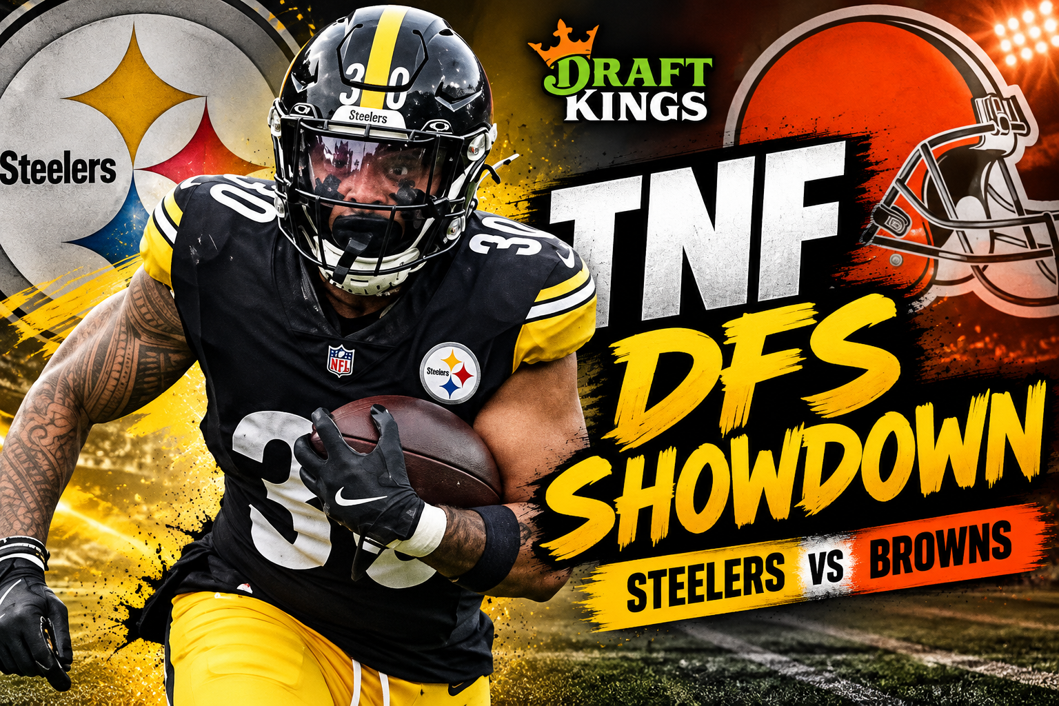 week 4 tnf dfs showdown picks jaylen warren