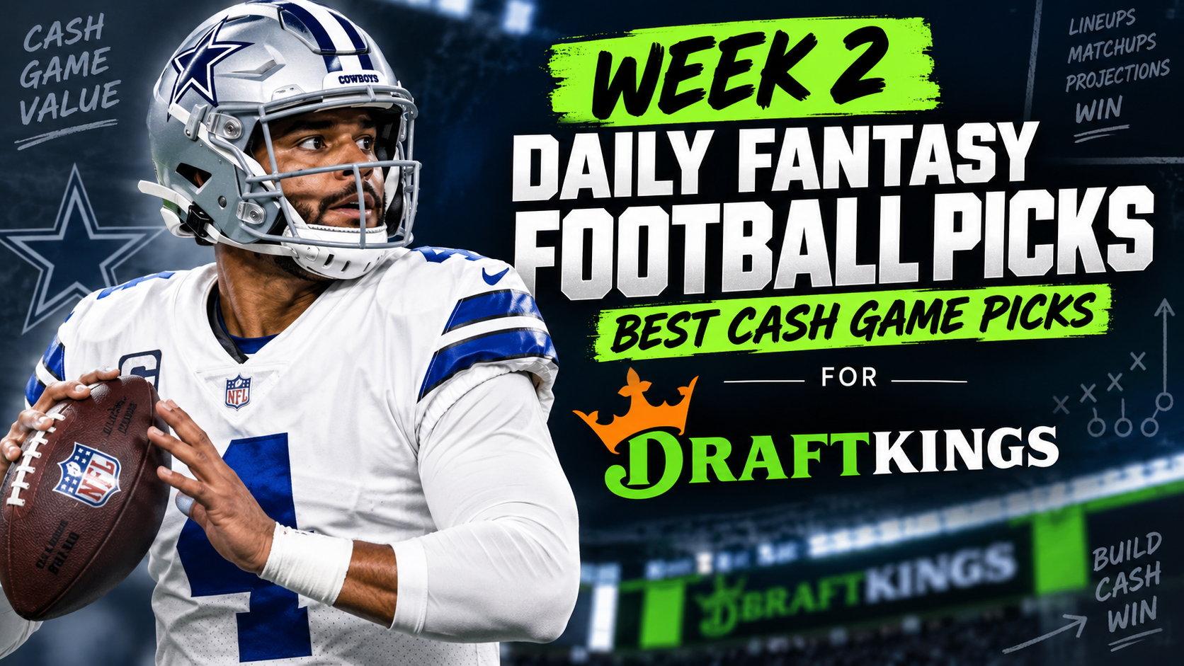 week 2 nfl dfs picks dak prescott