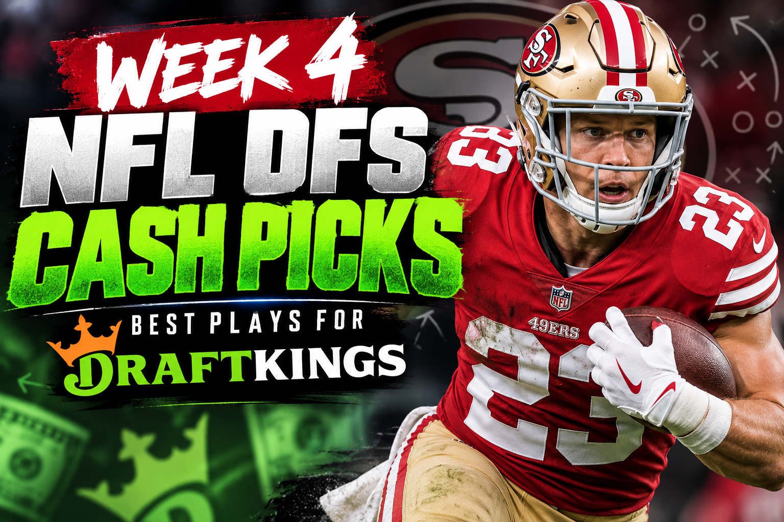 week 4 nfl dfs cash game picks cmc